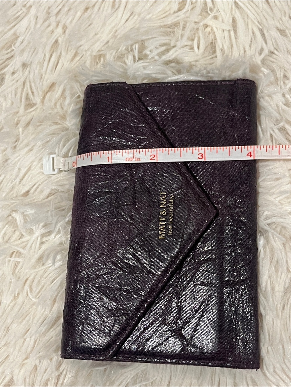 Matt & Nat deep purple/plum wallet. - Picture 10 of 10